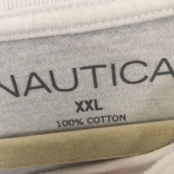 Vintage Nautica 80s sailing graphic white short sleeve T-shirt XXL - Picture 4 of 5